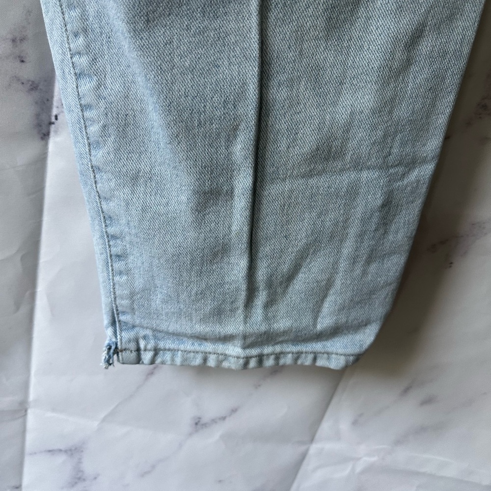 VTG EARLY 90S GUESS GREEN TAG HIGH WAIST DENIM JEANS 36/32 - Picture 10 of 14